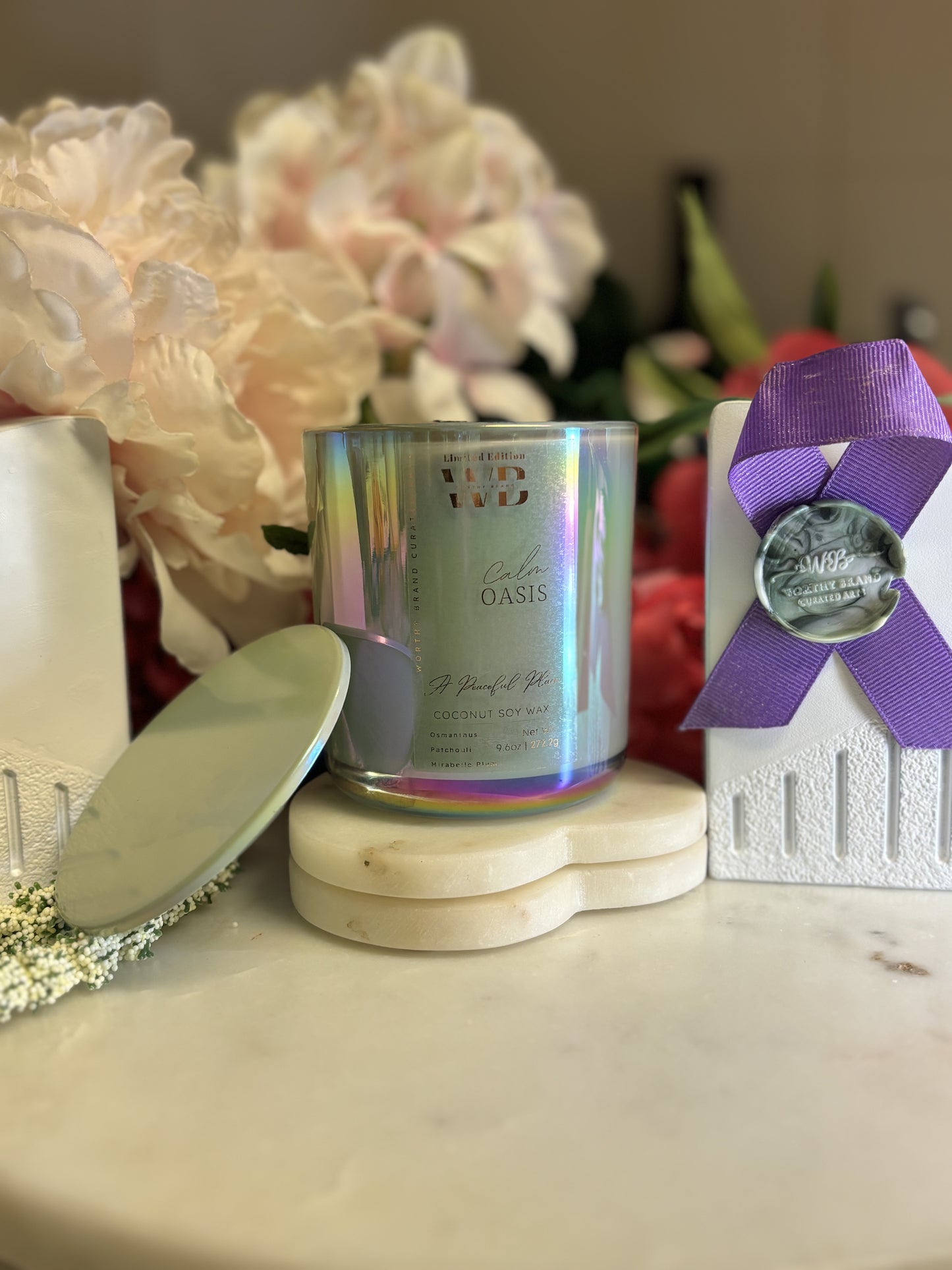 Calm Oasis Limited Edition Awareness Candles