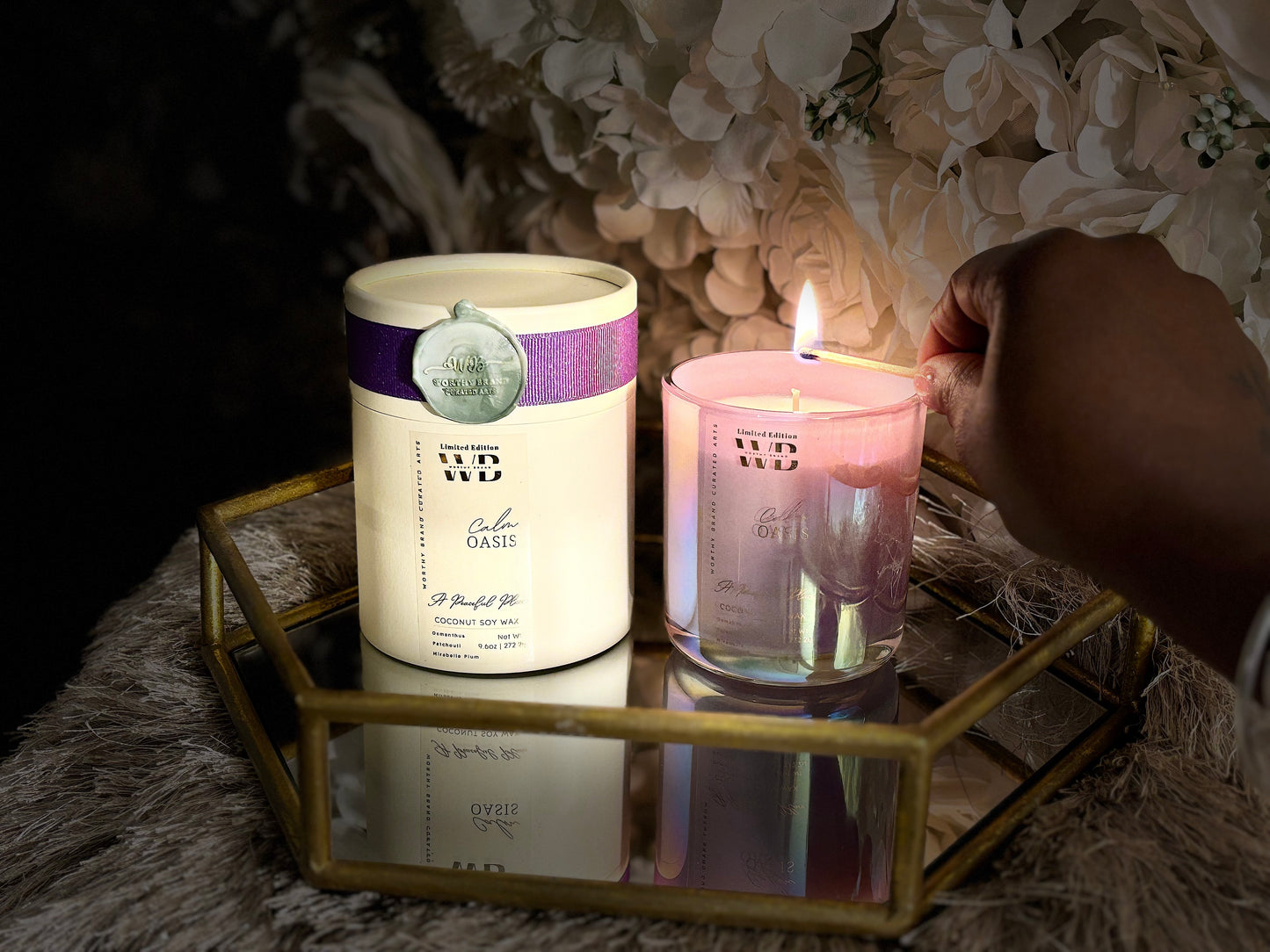 Calm Oasis Limited Edition Awareness Candles