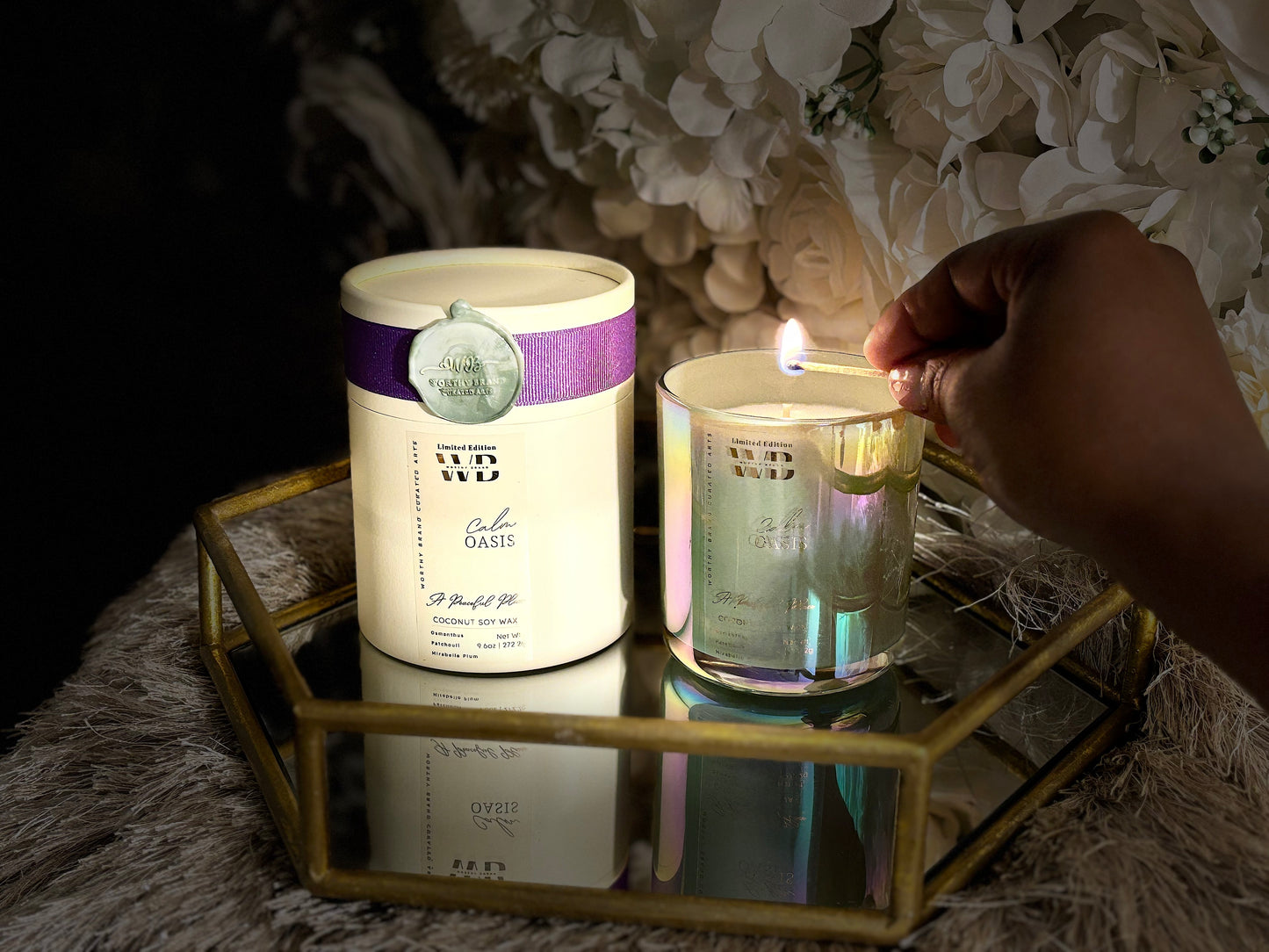 Calm Oasis Limited Edition Awareness Candles