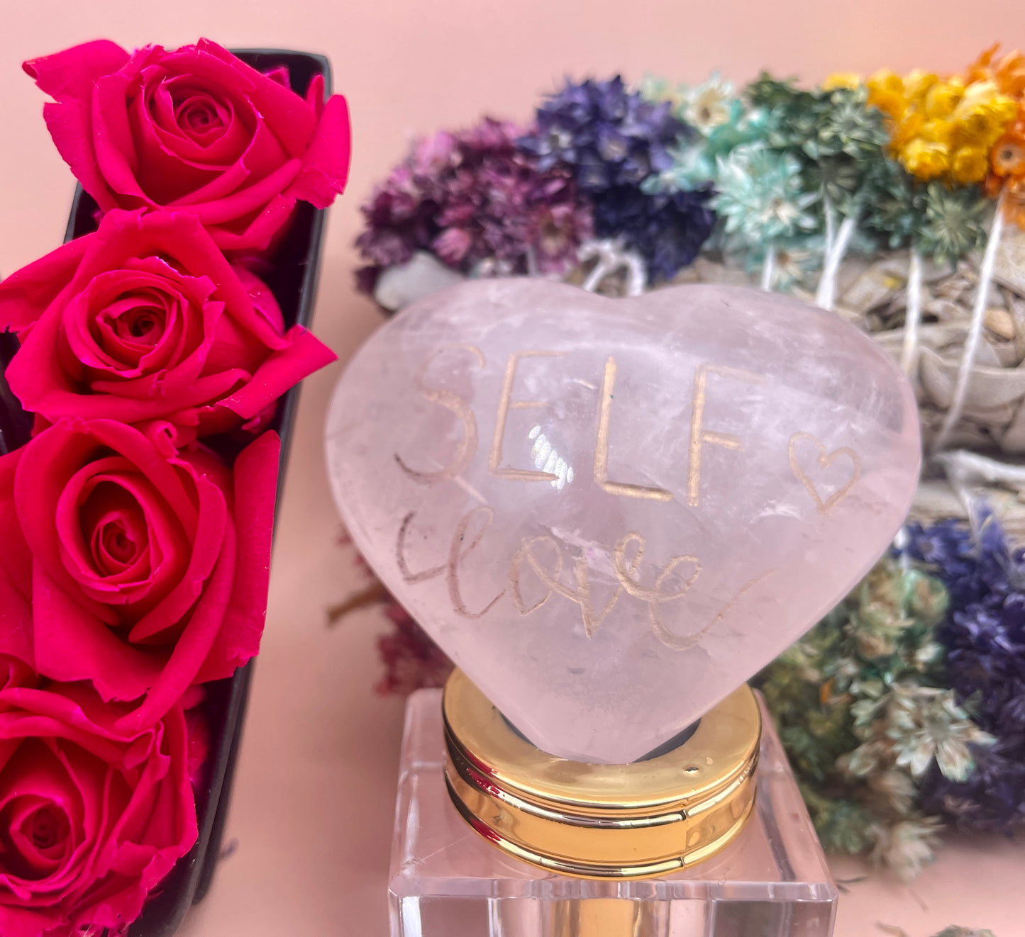 Rose Quartz Heart