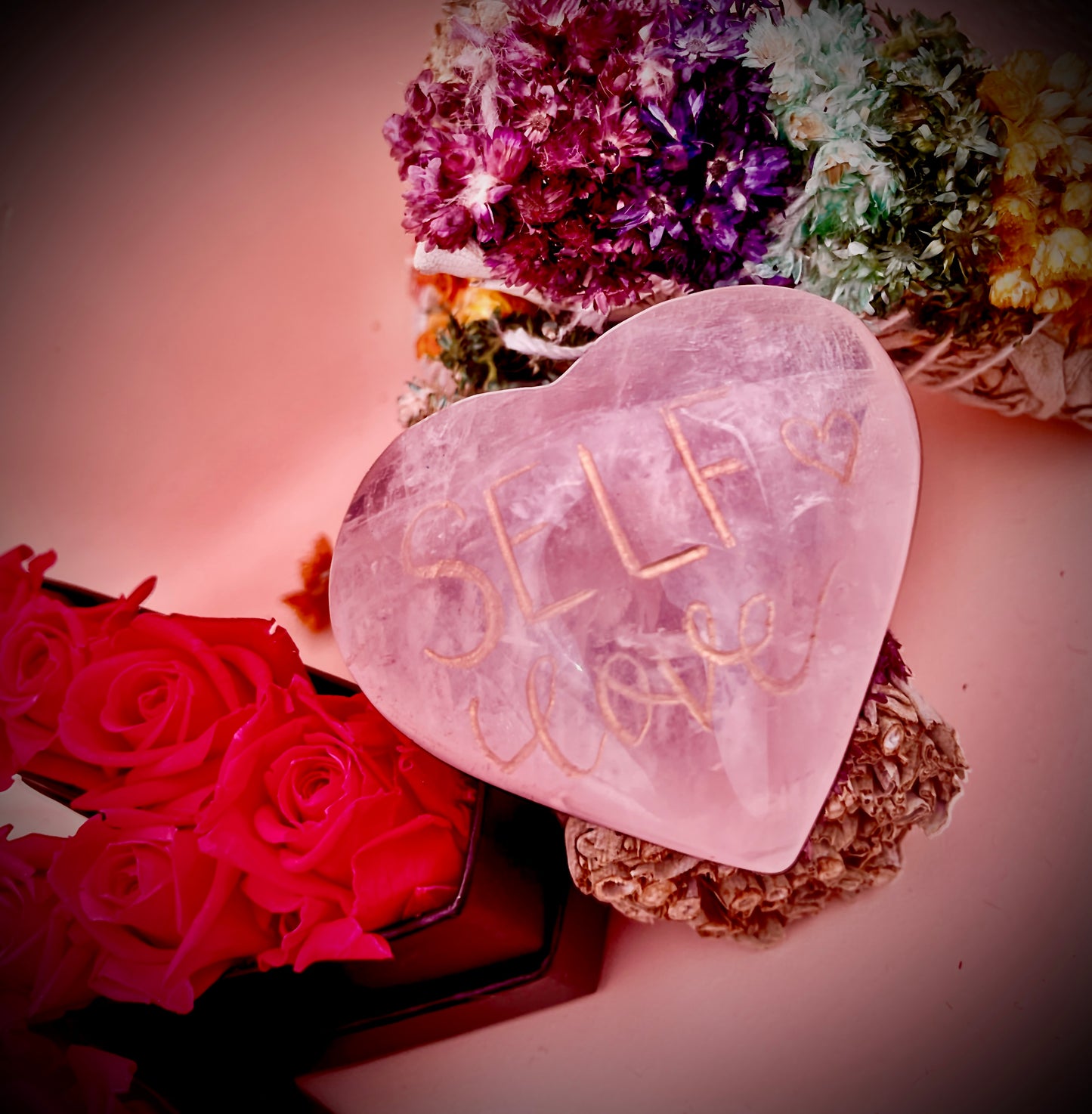 Rose Quartz Heart